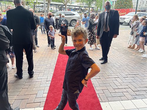 Edward Craw hitting the red carpet! 