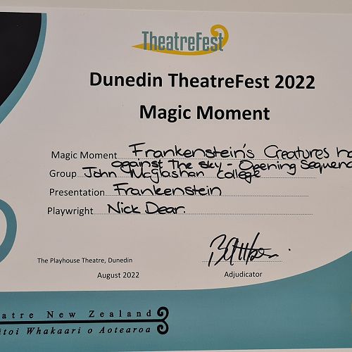 Theatrefest Local Otago Competition&nbsp;