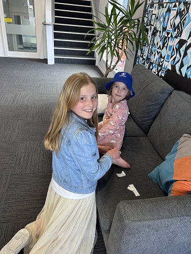 This is Y6 leadership! - helping out our little Kaik Kids when they need help!