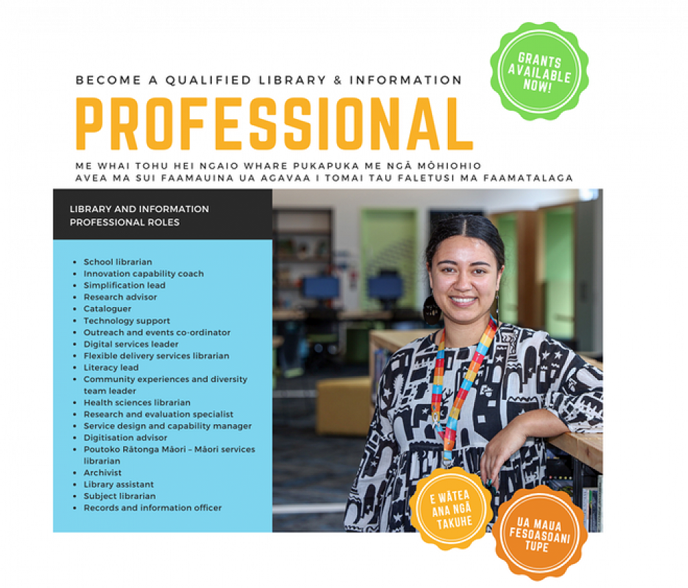 Grant Funding available to become a Library and Information Professional