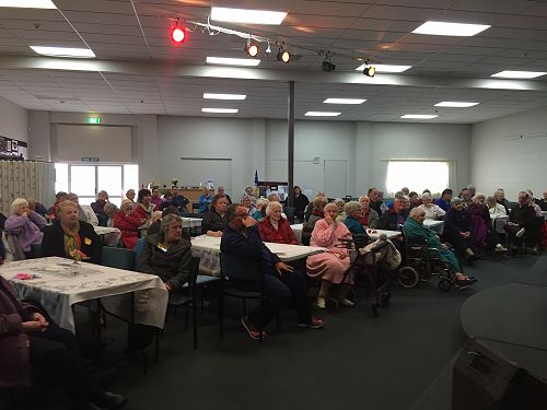 The audience were wonderful.
