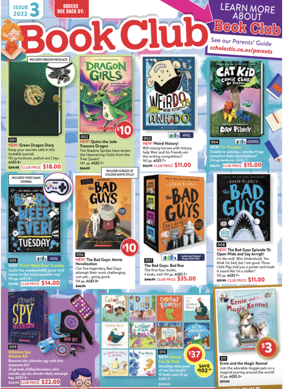 Issue 3 Scholastic Book Club 2022