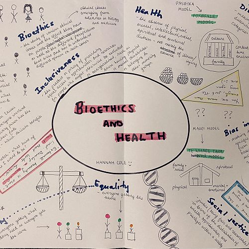 Hannah Cole recently won the Basics of Bioethics and Health poster competition and is going to the movies with a friend!
