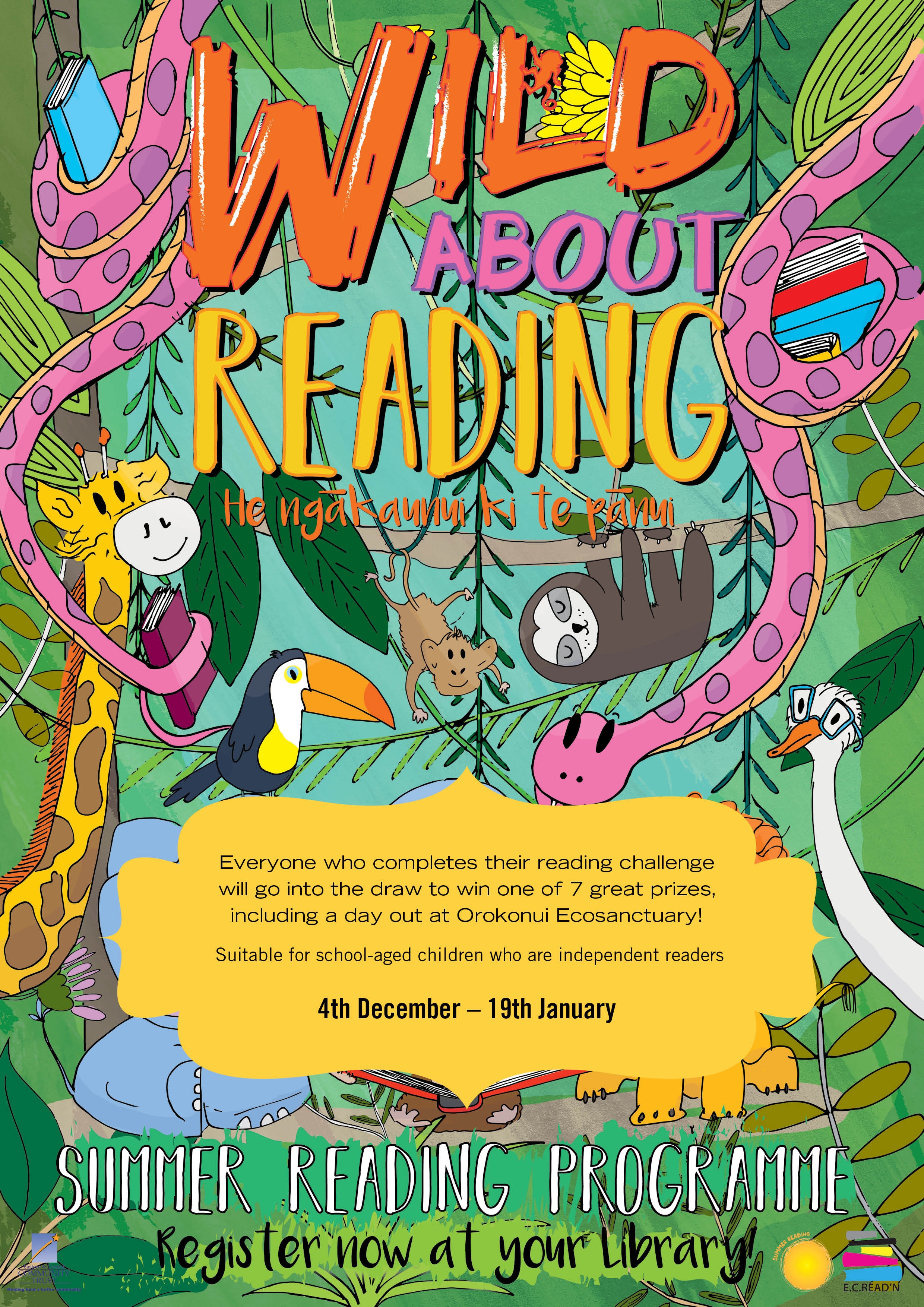 Dunedin Public Libraries Summer Reading Programme 2017-18