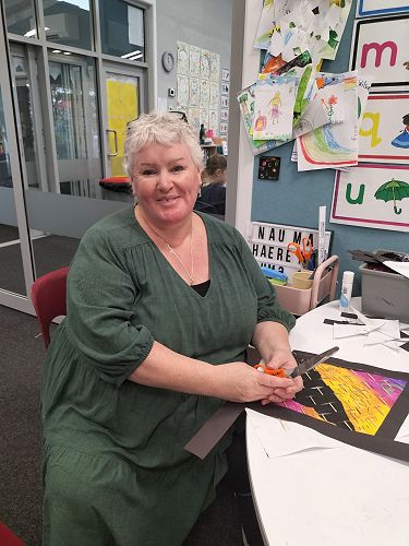 Mrs MacKay one of the teacher aides who works in the juniors, is a superstar!