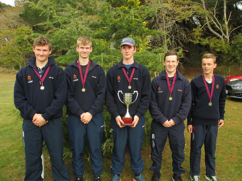 JMC Trapshooting team that won the&nbsp;Jenkinson Cup at the Southland Clay Target Club Intercollegiate Shoot