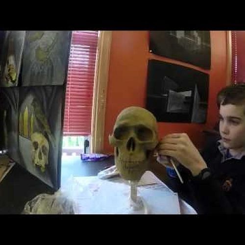Year 10 Art - Skull Sculpting
