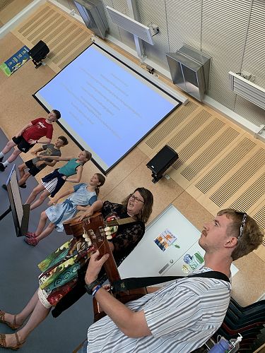 Singing our school waiata for the first time in 2023