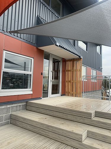 The library deck