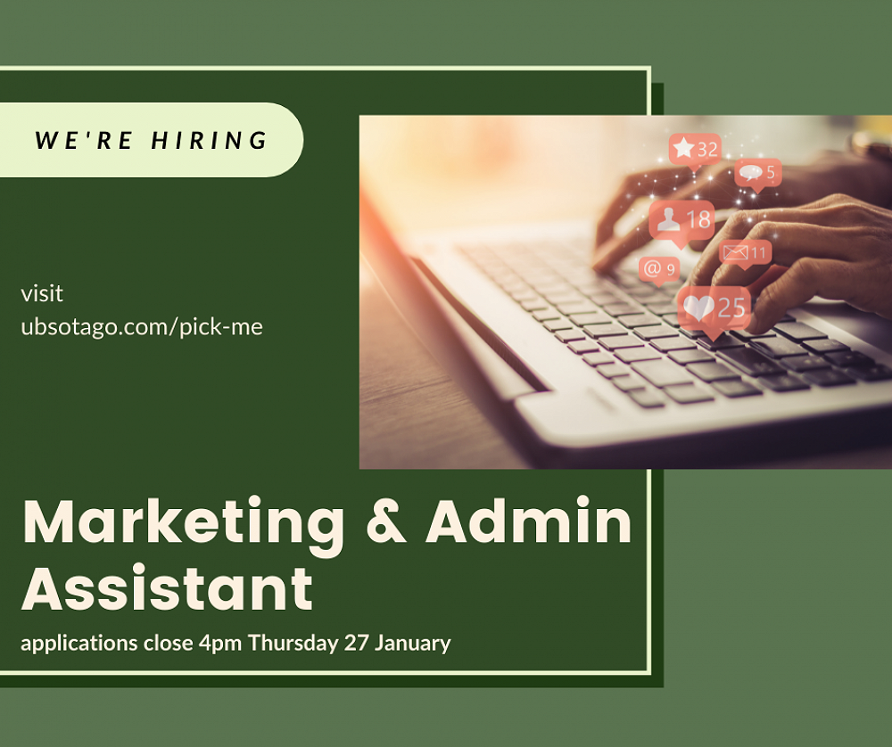 University Book Shop Otago seeking a Marketing & Administration Assistant