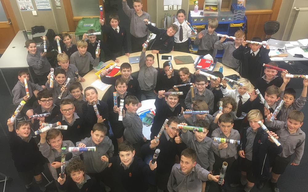Year 7 2020 with their Covid-19 Time Capsules