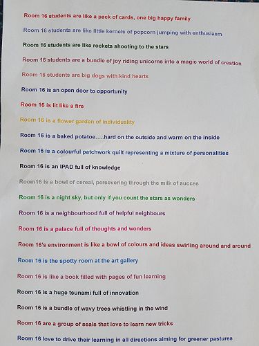 Our metaphor poem inspired by the 'Ian Sharp' Poem