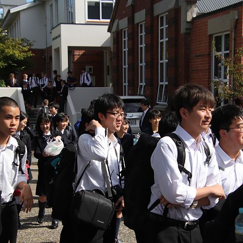 Arriving at John McGlashan College 11/03/19