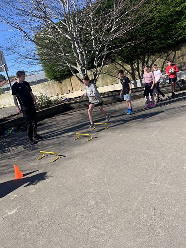 Room 1 enjoying the fundamental skills sessions - loving the obstacle course challenge