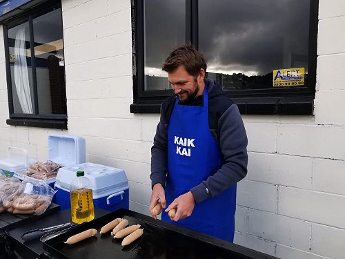 Rob loves the new aprons!