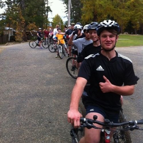Yr 11 PE ready to race.