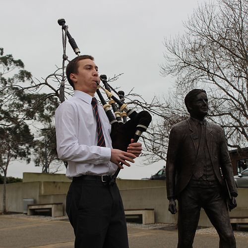 Piper Caleb Ung starting the ceremonies