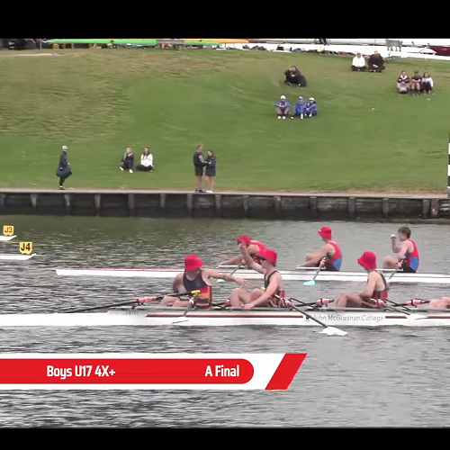 The McGlashan U17 Quad winning Bronze at Maadi