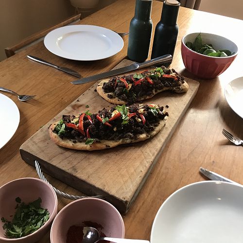 Eddie Scott's(year 10) table Tuesday night-it tasted as good as it looked.