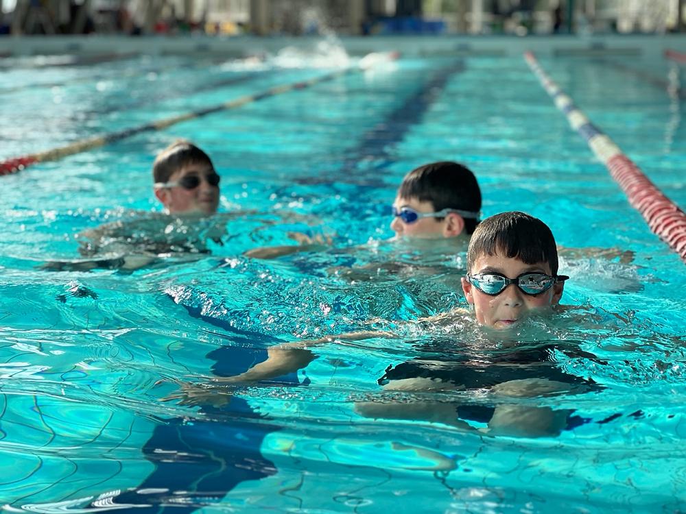 Toby at Year 7/8 swimming lessons