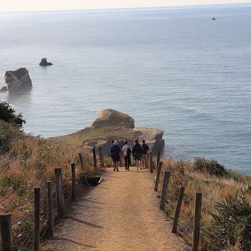 Morning stroll to Tunnel Beach