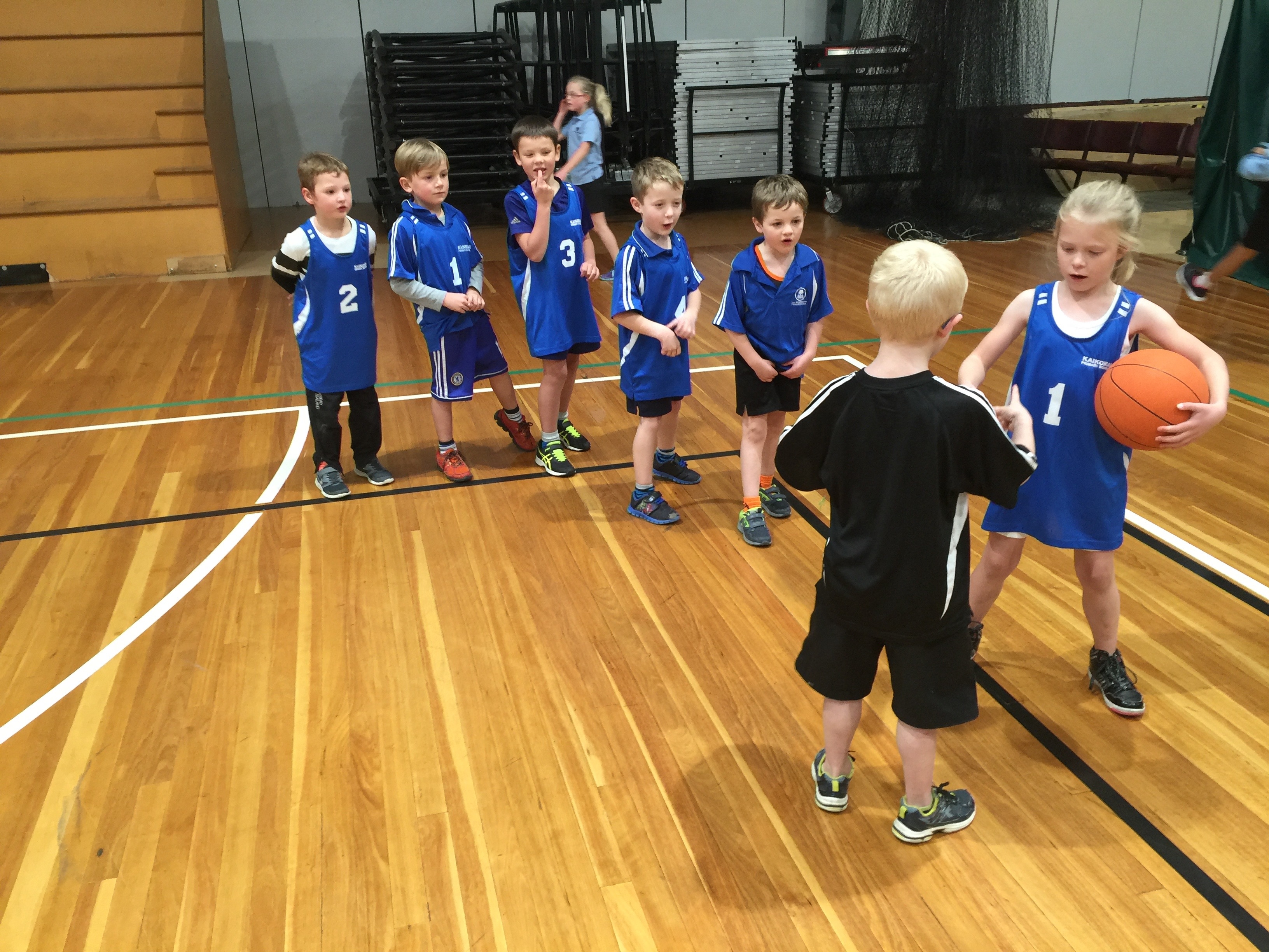 Warriors working hard