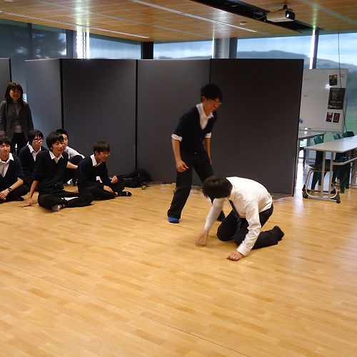 Ichikawa students during the Drama session