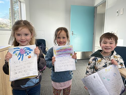 The best kind of visitors to my office!