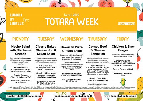 Canteen 14 - 18 March