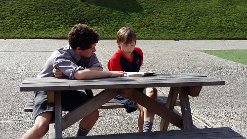 Tim & George at Buddy Reading