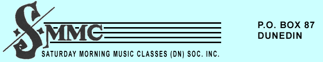 SATURDAY MORNING MUSIC CLASSES For Primary School Children (www.smmcotago.com)