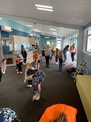 Yoga in the learning street with our awesome PAL group.