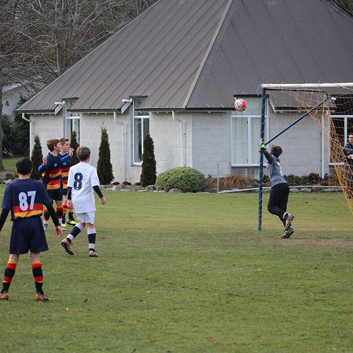 Waihi Football match. A good game that McGlashan were very dominant in. Final score 10-1 to McGlashan.