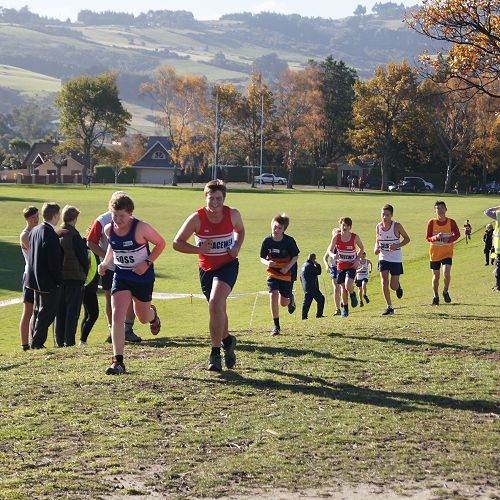 Students head towards the finish line