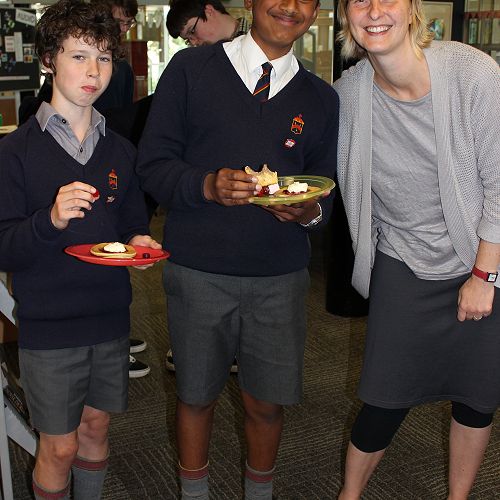 Happy Partygoers at the Library Christmas Party 2015