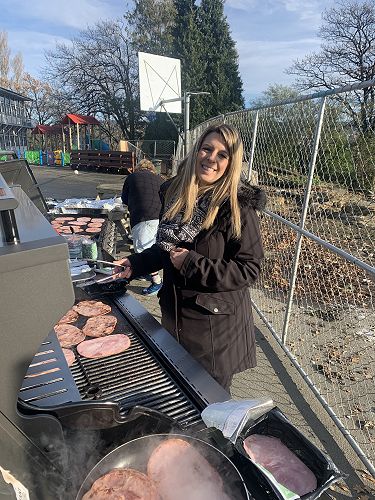 Mrs. Ferguson loved cooking 40kg of bacon! 