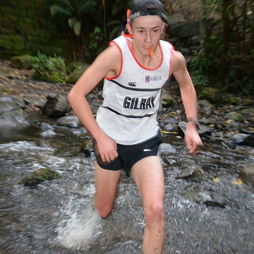 Oliver Chignell, winner of the Senior Cross Country Race