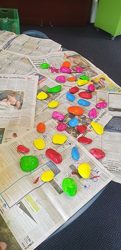 Painting rocks