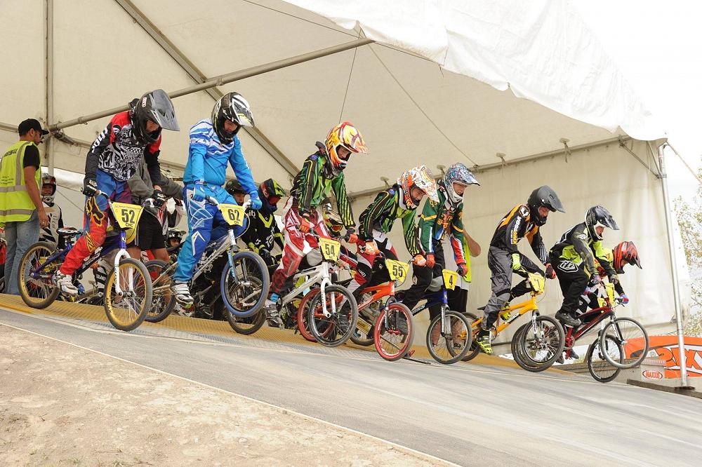 Luka on the start line wearing the blue number 62