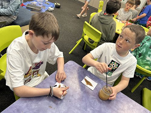Creating art for the art exhibition