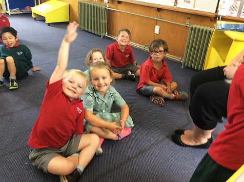 Fun at mat time