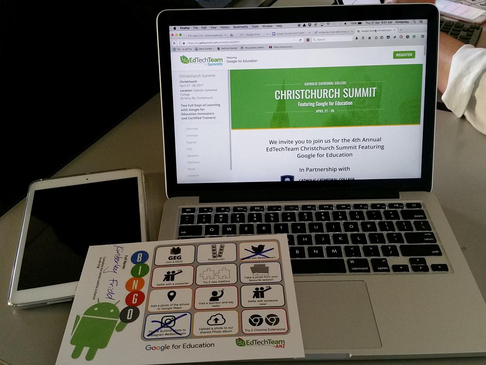 GAFE Summit (Google Apps for Education) in Christchurch.