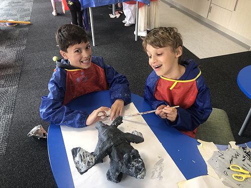 Sculpture Lesson with Mrs Cleland