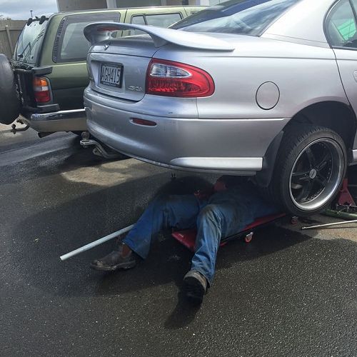 Angus McCutcheon 'taking out the diff' at Mosgiel Mobil