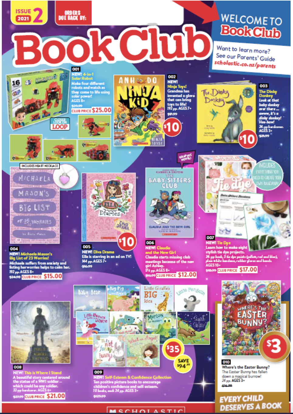 Issue 2 of Scholastic Book Club is Now Out.