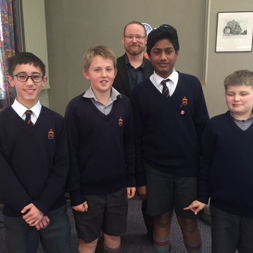 From left William Tong, &nbsp;Alex Wilson, Richard Davison, Sheon Luxmanan and Toby Wafer