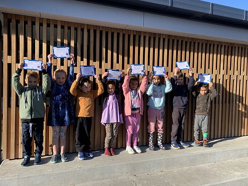 Our junior superstars, receiving this week's Principal's awards