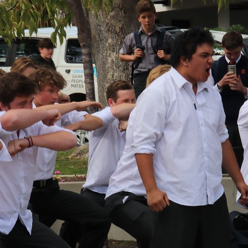 Welcome Haka Performance for Ichikawa High School group