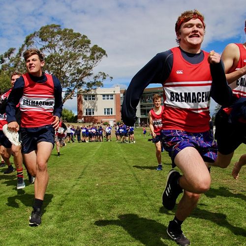 Balmacewen's Harry Tourelle leads the way