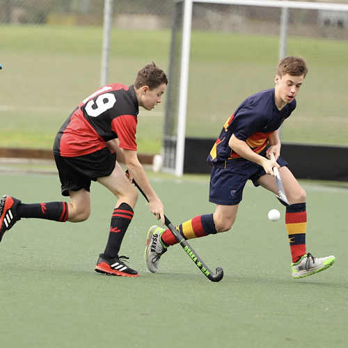 Fergus Millar wins the ball
